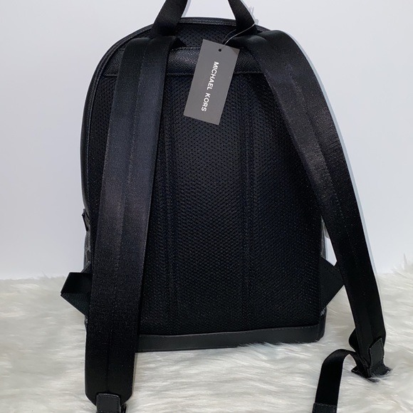 Men’s Michael Kors Store Cooper Large Backpack MK Monogram Dark Blue Color NWT - Picture 7 of 12